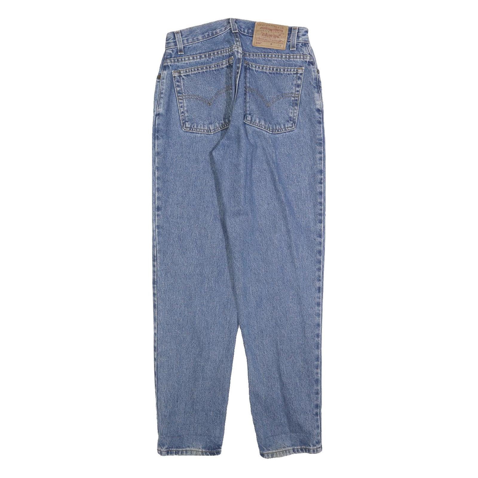 LEVI'S 550 Tapered Womens Jeans Blue Relaxed Denim Medium W28 L30 Classic Fit