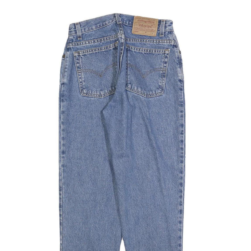 LEVI'S 550 Tapered Womens Jeans Blue Relaxed Denim Medium W28 L30 Classic Fit