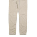 LEVI'S Mens Slim Beige Cotton Blend Zip Trousers W30 L32 Casual Straight Fit