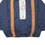 EARTHBOUND Mens Navy & Orange Casual Zip Jacket XL Polyester Blend Sporty