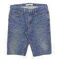 LEE Mens Shorts Blue Denim Regular Fit L W36 Classic Cotton Summer Wear