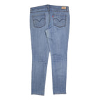LEVI'S Womens Slim Light Blue Denim Jeans W35 L30 Slim Fit Zip Closure