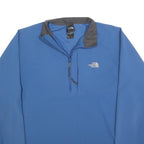 THE NORTH FACE Mens Blue Outdoor Jacket M Polyester Blend Plain Zip Lightweight