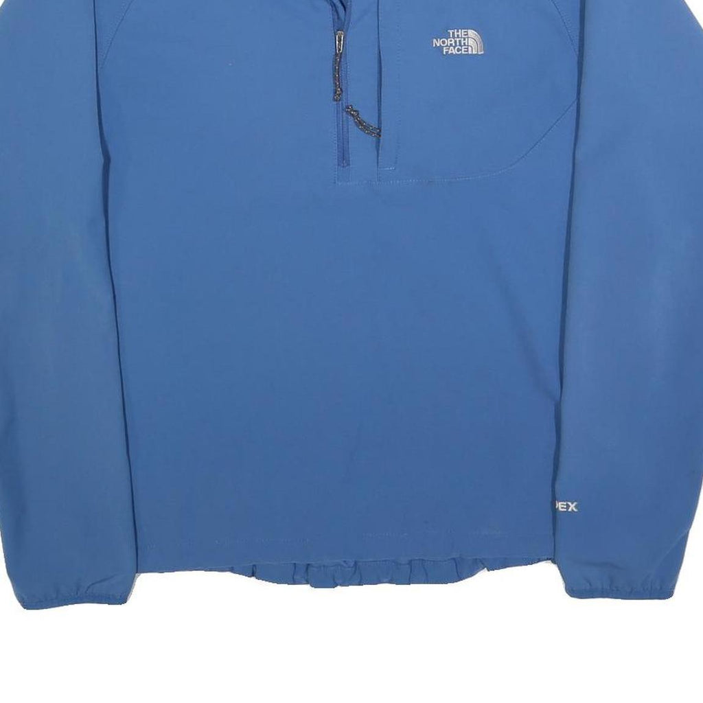 THE NORTH FACE Mens Blue Outdoor Jacket M Polyester Blend Plain Zip Lightweight