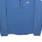 THE NORTH FACE Mens Blue Outdoor Jacket M Polyester Blend Plain Zip Lightweight