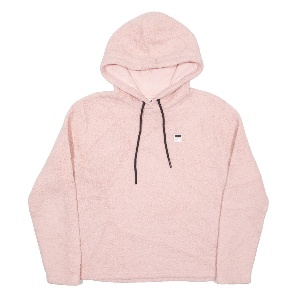 FILA Fleece Womens Pink Hoodie S