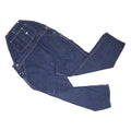 LEE Mens Blue Denim Playsuit Plain Sleeveless Round Neck Straight Leg L Workwear