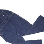 LEE Mens Blue Denim Playsuit Plain Sleeveless Round Neck Straight Leg L Workwear