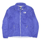 THE NORTH FACE Womens Blue Fleece Jumper Full Zip Crew Neck Regular S Outdoor