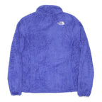 THE NORTH FACE Womens Blue Fleece Jumper Full Zip Crew Neck Regular S Outdoor