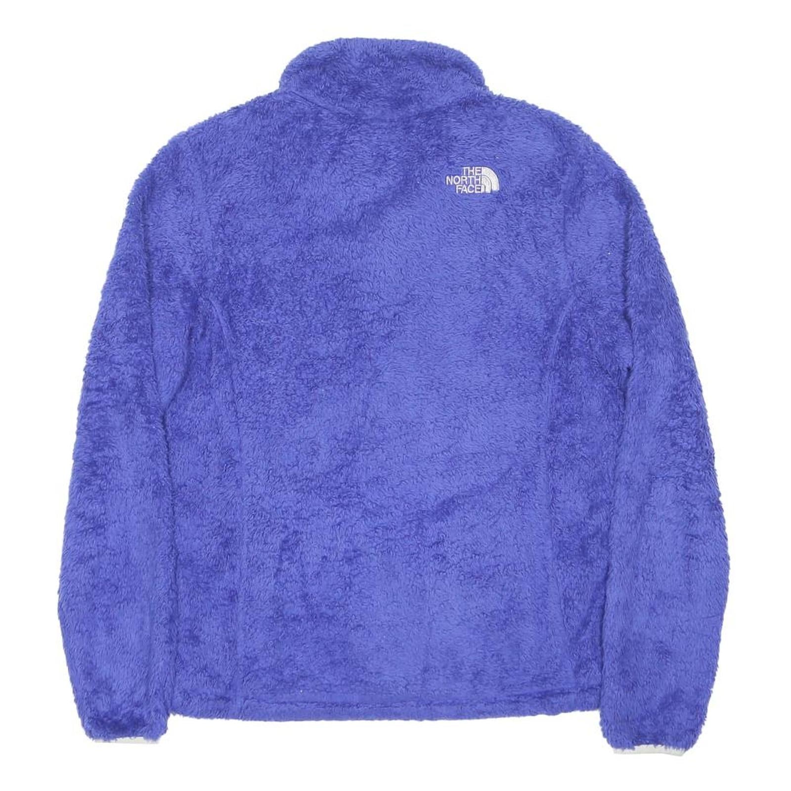 THE NORTH FACE Womens Blue Fleece Jumper Full Zip Crew Neck Regular S Outdoor