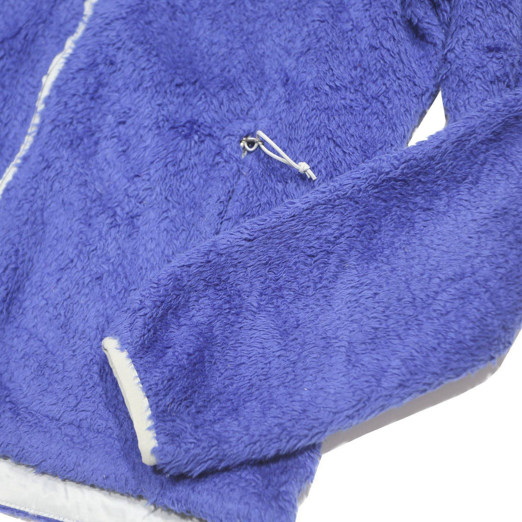 THE NORTH FACE Womens Blue Fleece Jumper Full Zip Crew Neck Regular S Outdoor