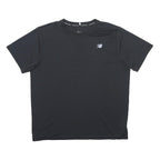 NEW BALANCE Mens Black Active Performance T-Shirt XL Short Sleeve Crew Neck