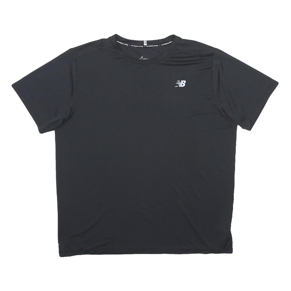 NEW BALANCE Mens Black Active Performance T-Shirt XL Short Sleeve Crew Neck