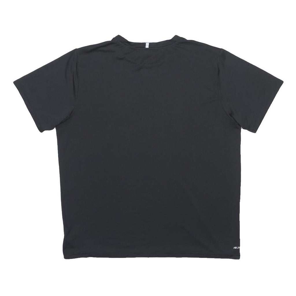 NEW BALANCE Mens Black Active Performance T-Shirt XL Short Sleeve Crew Neck