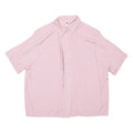 Womens Shirt Pink Collared Viscose L