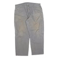 DICKIES Mens Cotton Blend Grey Relaxed Straight Trousers W36 L28 Workwear