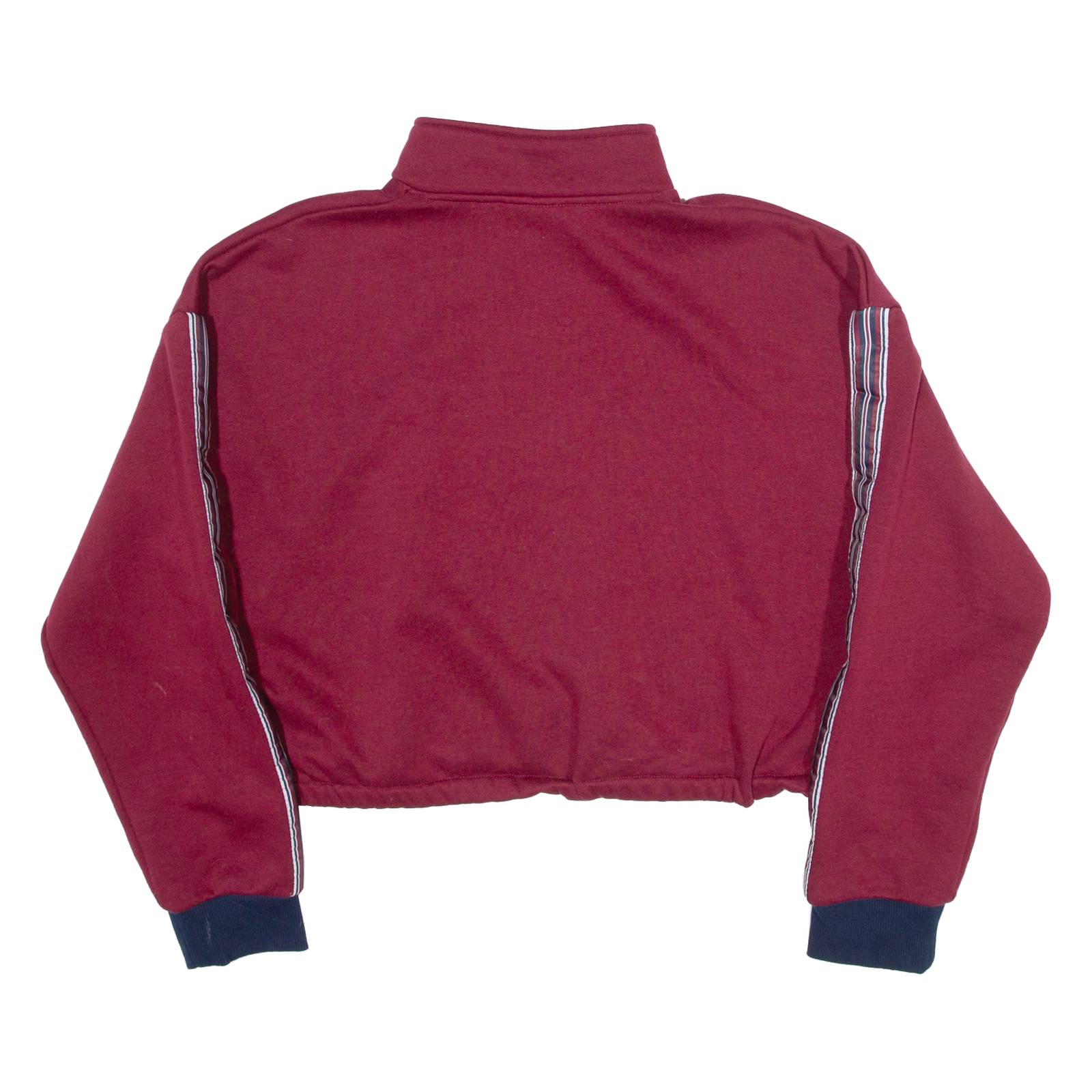 FILA Cropped Womens Sweatshirt Red 1/4 Zip XL