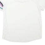 NIKE Mens White Striped Short Sleeve Polo Shirt L Sportswear