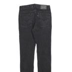 LEVI'S 510 Girls Jeans Black Slim Skinny Denim Dark W28 L31 Stretch Cotton
