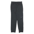 NIKE Boys Joggers Black Classic Tapered L W25 L25 Cotton Sportswear