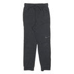 NIKE Boys Joggers Black Classic Tapered L W25 L25 Cotton Sportswear