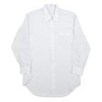 KAUF Mens White Shirt S Classic Formal Button-Up Long Sleeve Polyester