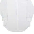 KAUF Mens White Shirt S Classic Formal Button-Up Long Sleeve Polyester