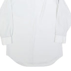 KAUF Mens White Shirt S Classic Formal Button-Up Long Sleeve Polyester