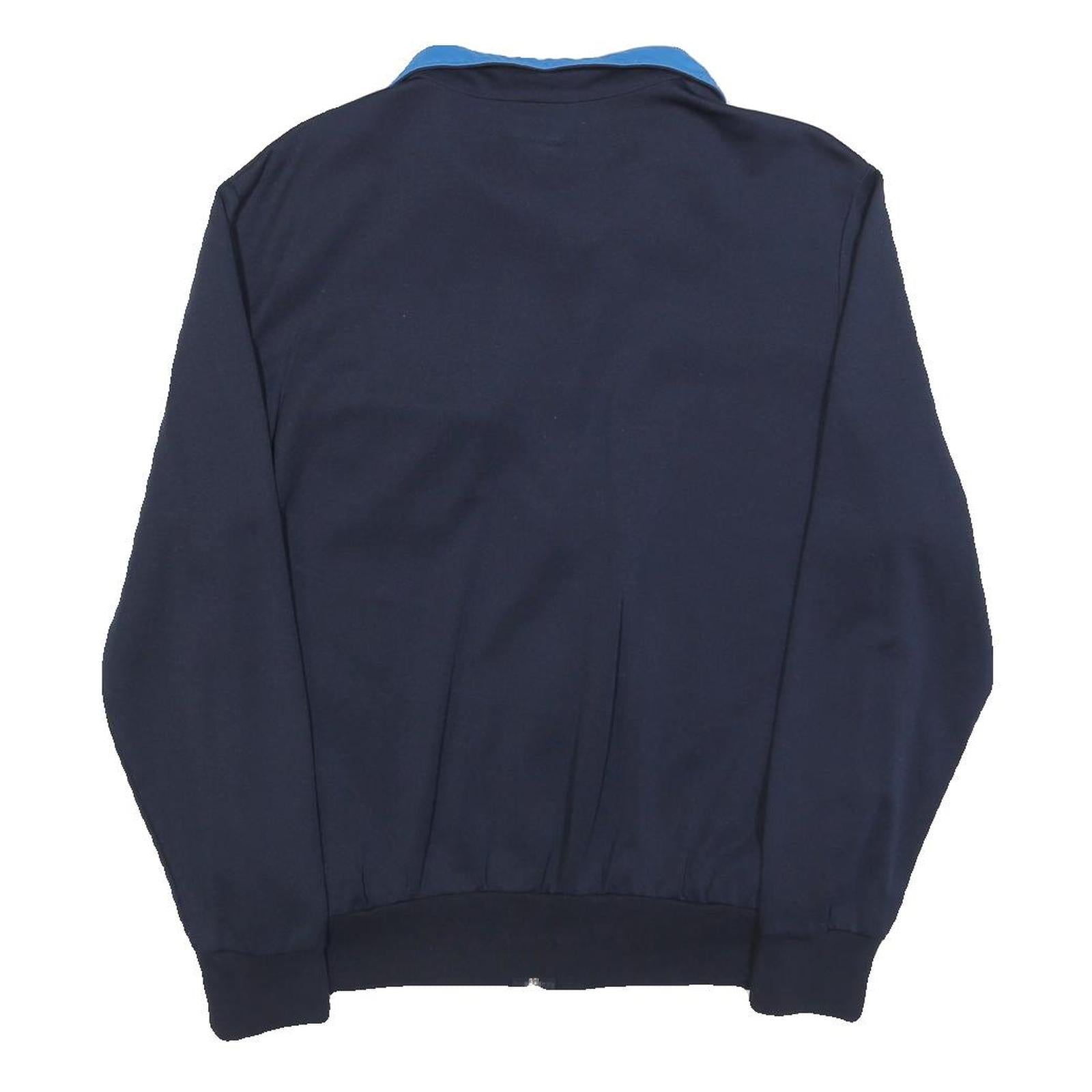 WALBUSCH Mens Navy Blue Jacket M Polyester Blend Zip Plain Casual Comfortable