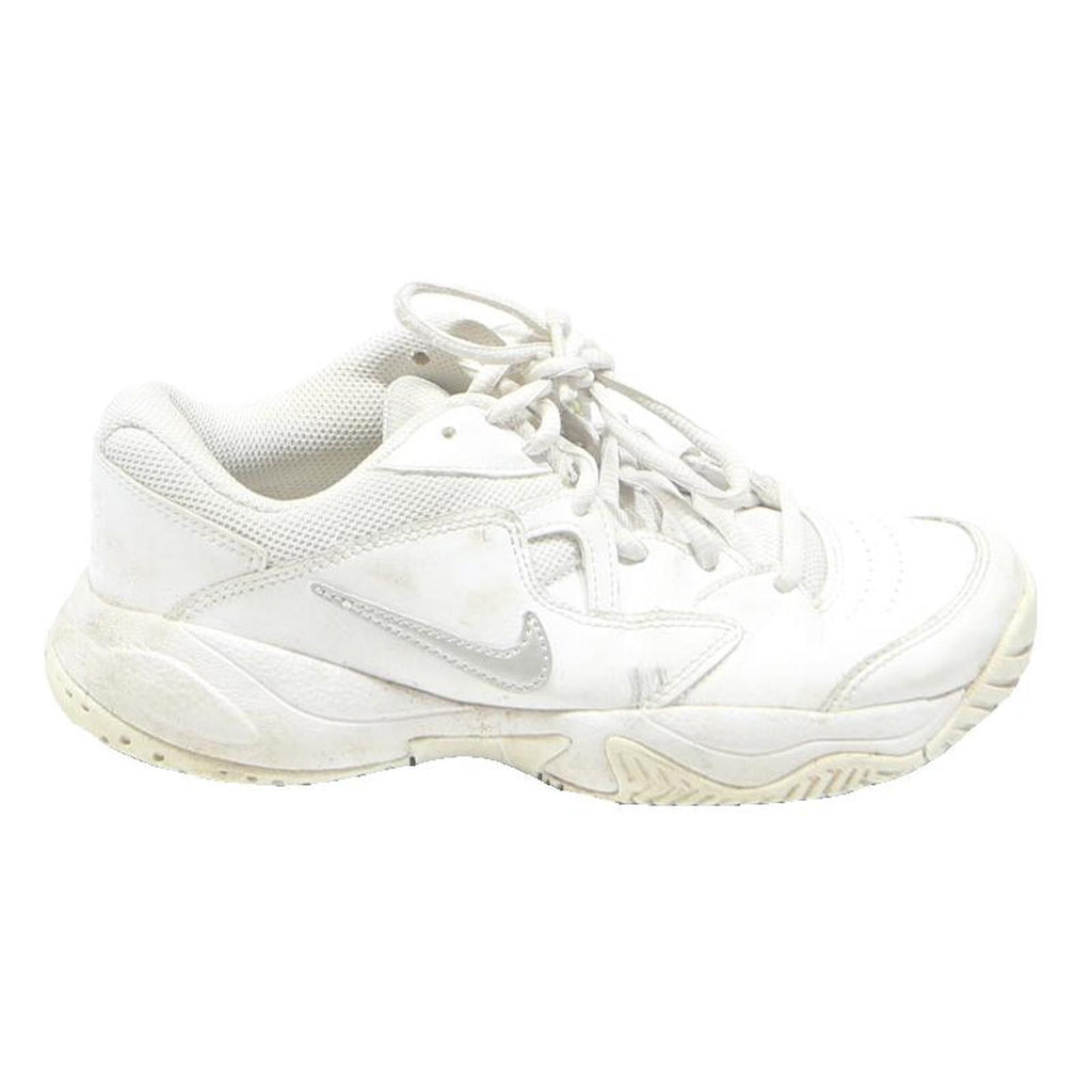 NIKE Womens Sports Lace-Up Trainers White Synthetic UK 3.5 Comfortable Casual