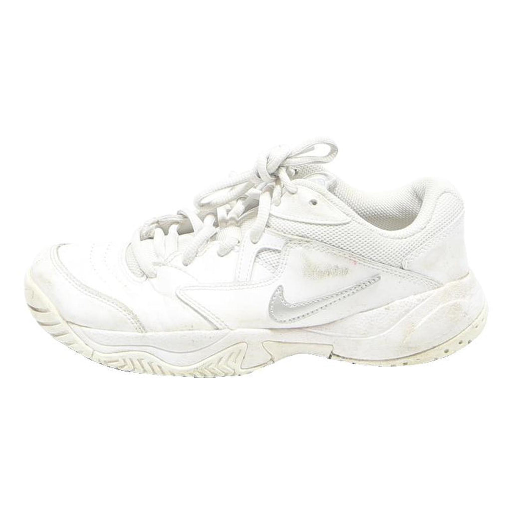 NIKE Womens Sports Lace-Up Trainers White Synthetic UK 3.5 Comfortable Casual