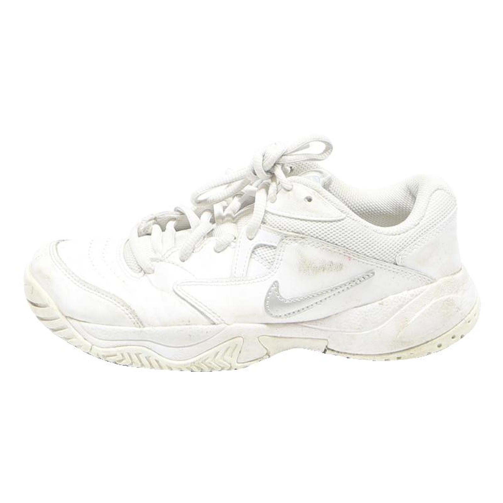 NIKE Womens Sports Lace-Up Trainers White Synthetic UK 3.5 Comfortable Casual
