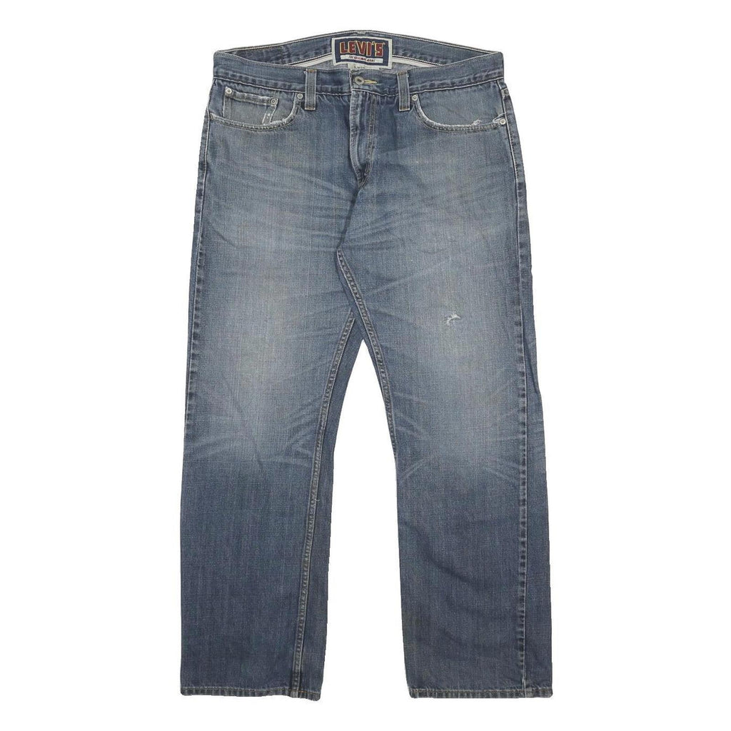 LEVI'S 514 Slim Mens Jeans Blue Regular Straight Denim Medium W36 L30 Classic