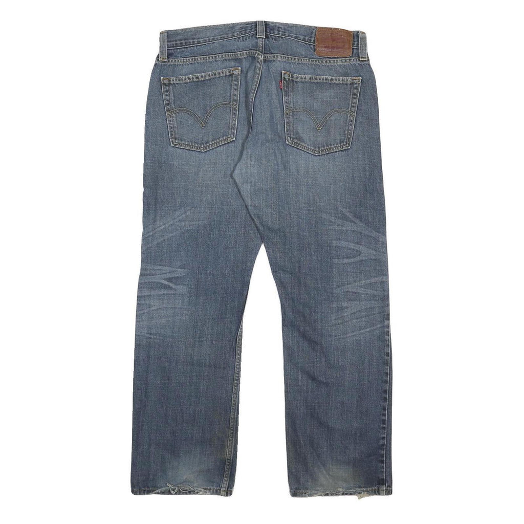 LEVI'S 514 Slim Mens Jeans Blue Regular Straight Denim Medium W36 L30 Classic