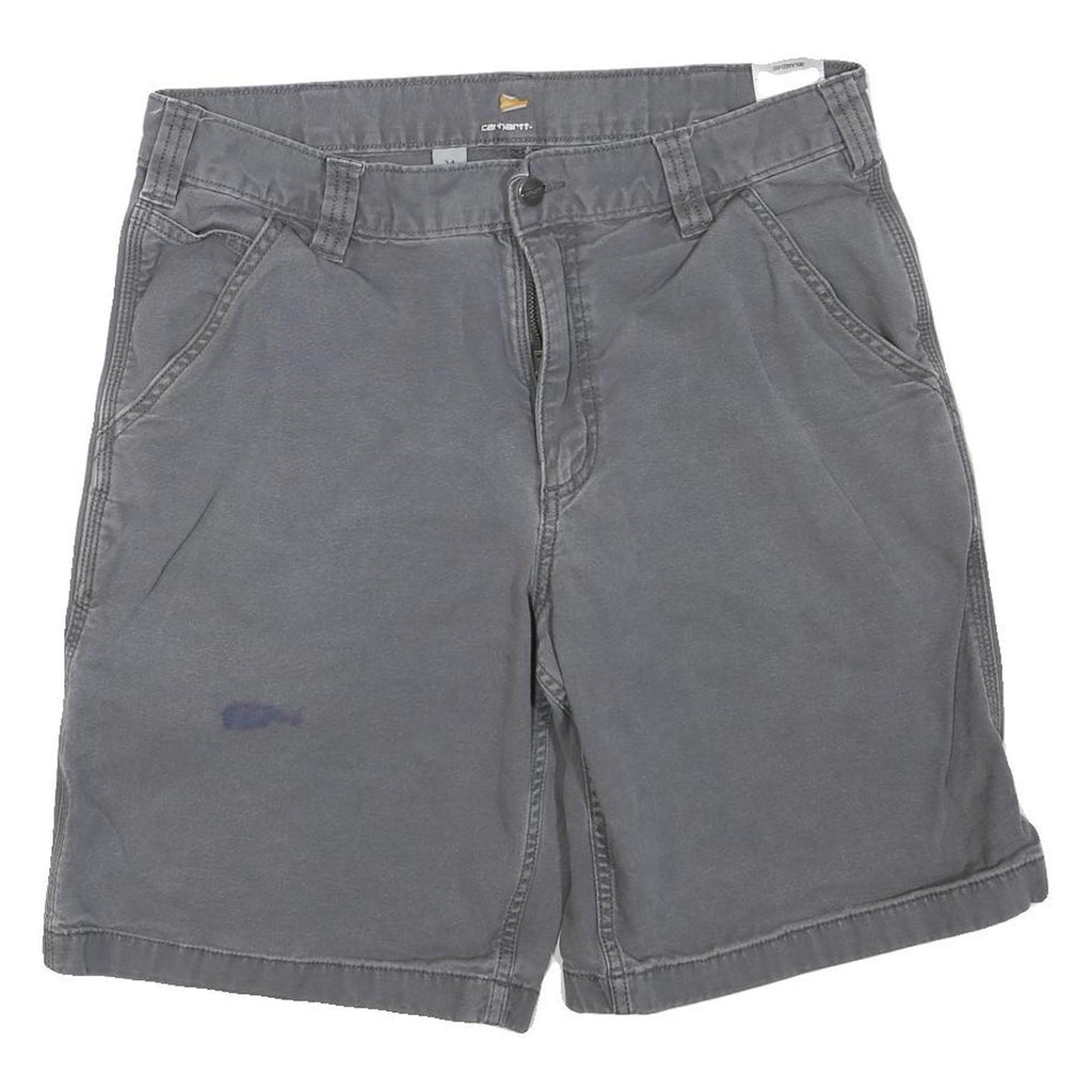 CARHARTT Mens Shorts Grey Workwear M W34 Cotton Blend Casual Durable