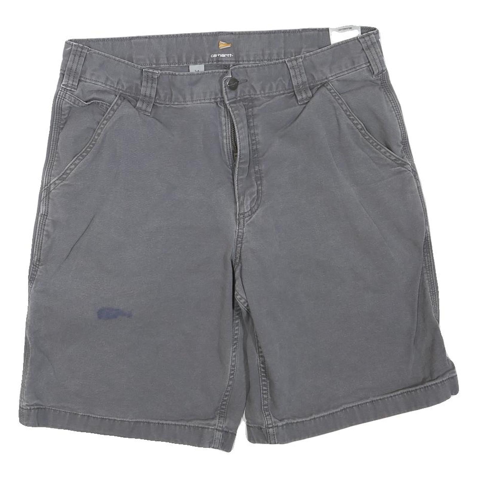 CARHARTT Mens Shorts Grey Workwear M W34 Cotton Blend Casual Durable
