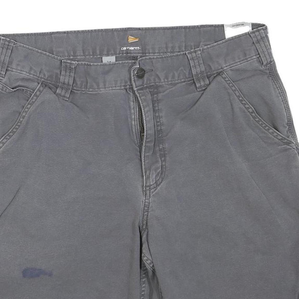 CARHARTT Mens Shorts Grey Workwear M W34 Cotton Blend Casual Durable