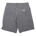 CARHARTT Mens Shorts Grey Workwear M W34 Cotton Blend Casual Durable