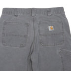 CARHARTT Mens Shorts Grey Workwear M W34 Cotton Blend Casual Durable
