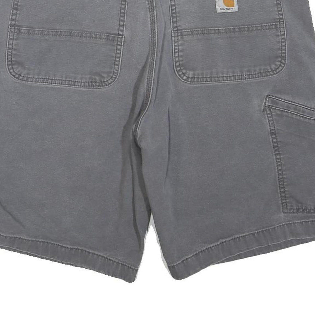 CARHARTT Mens Shorts Grey Workwear M W34 Cotton Blend Casual Durable