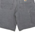 CARHARTT Mens Shorts Grey Workwear M W34 Cotton Blend Casual Durable