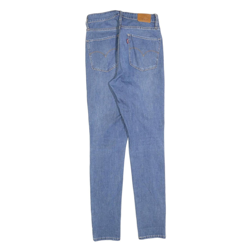 LEVI'S 721 Womens Slim Blue Denim Medium W29 L30 Slim Fit Zip Jeans