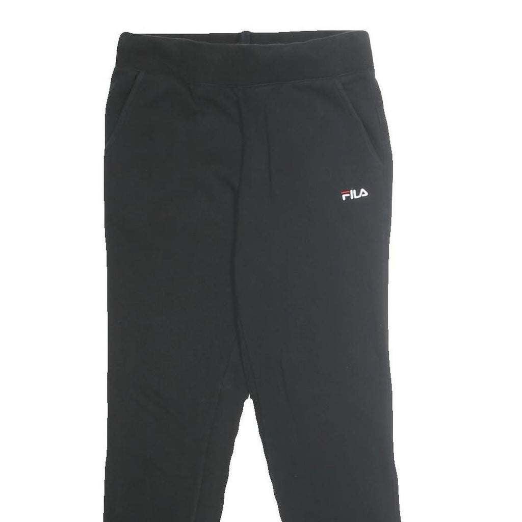 FILA Mens Joggers Black Slim Tapered S W28 L30 Cotton Blend Comfort Casual