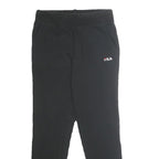 FILA Mens Joggers Black Slim Tapered S W28 L30 Cotton Blend Comfort Casual