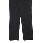LEVI'S Womens Cotton Blend Black Regular Straight Trousers W32 L30 Classic Zip