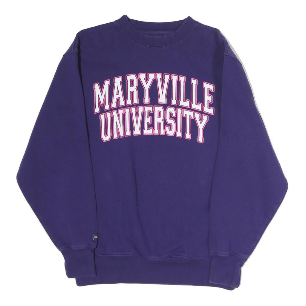 JANSPORT Womens Purple Maryville University Crew Neck M Cotton Blend Sweatshirt