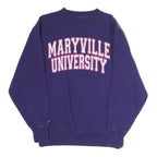 JANSPORT Womens Purple Maryville University Crew Neck M Cotton Blend Sweatshirt