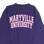 JANSPORT Womens Purple Maryville University Crew Neck M Cotton Blend Sweatshirt