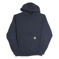 CARHARTT Mens Navy Pullover Hoodie M Workwear Casual Cotton Sweatshirt